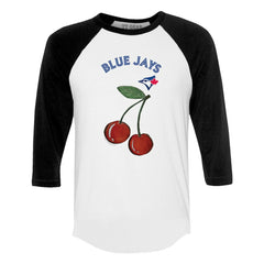 Toronto Blue Jays Tiny Turnip Women's Cherries 3/4-Sleeve Raglan Baseball T-Shirt Near Me