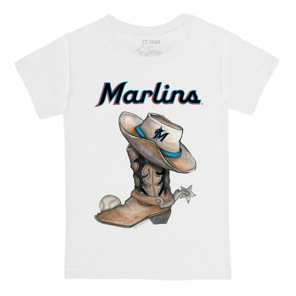 Miami Marlins Tiny Turnip Youth Cowboy Boot T-Shirt Near Me