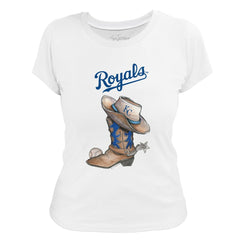 Kansas City Royals Tiny Turnip Women's Cowboy Boot T-Shirt discount