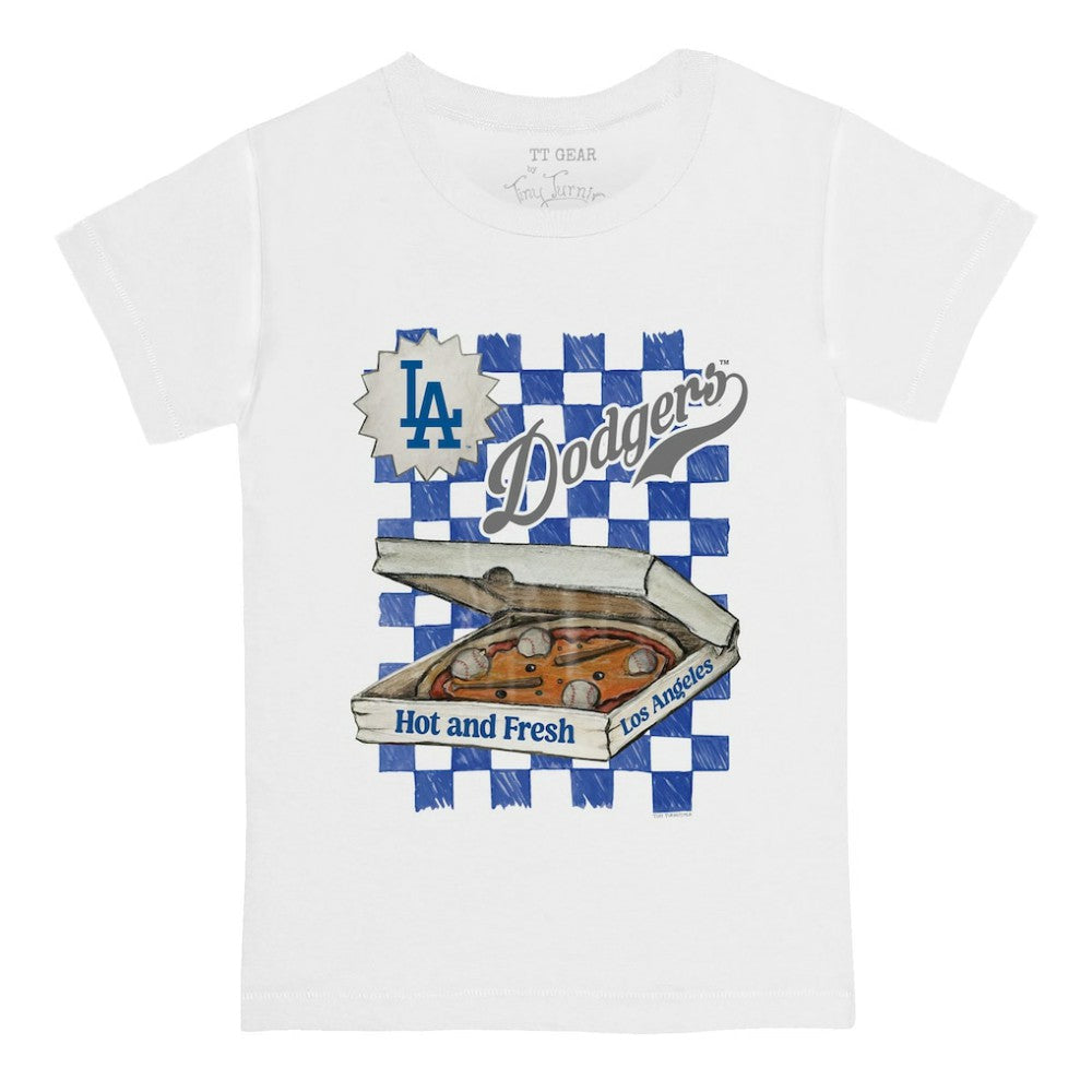 Los Angeles Dodgers Tiny Turnip Youth Pizza T-Shirt for sale