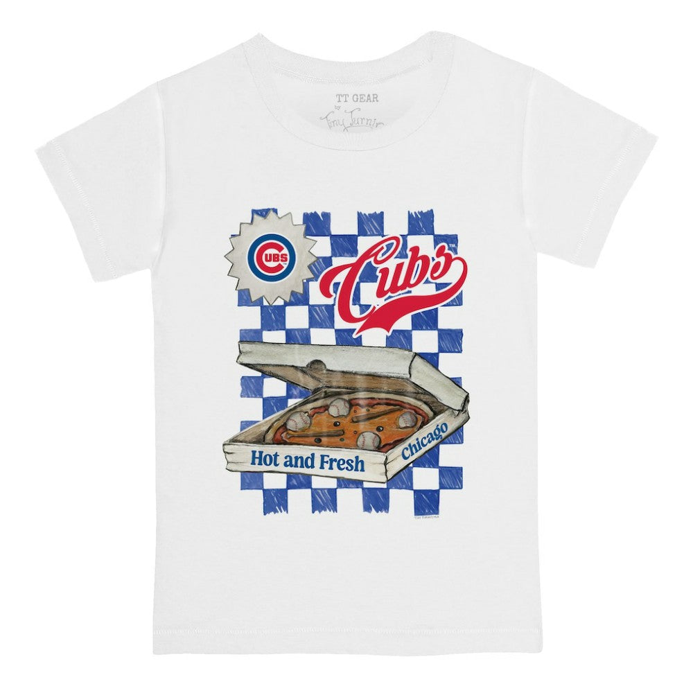 Chicago Cubs Tiny Turnip Youth Pizza T-Shirt On Sale