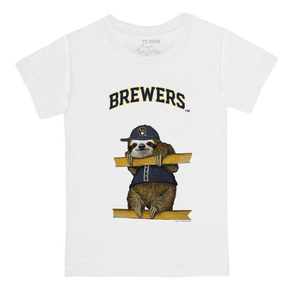 Milwaukee Brewers Tiny Turnip Youth Sloth T-Shirt On Sale