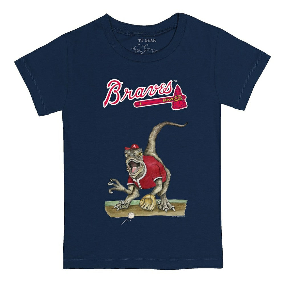 Atlanta Braves Tiny Turnip Youth Velociraptor T-Shirt discount
