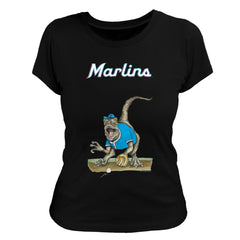 Miami Marlins Tiny Turnip Women's Velociraptor T-Shirt discount