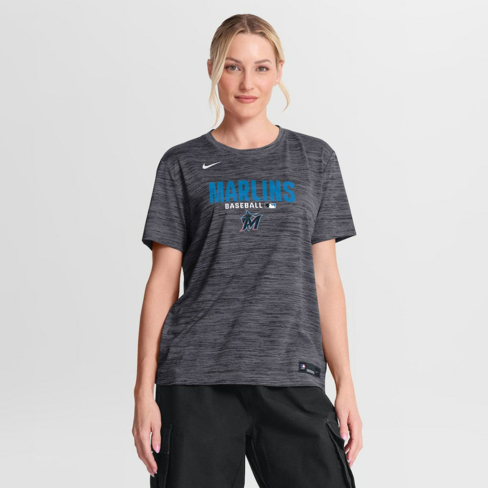 Miami Marlins Nike Women's Authentic Collection Velocity Dri-FIT T-Shirt discount