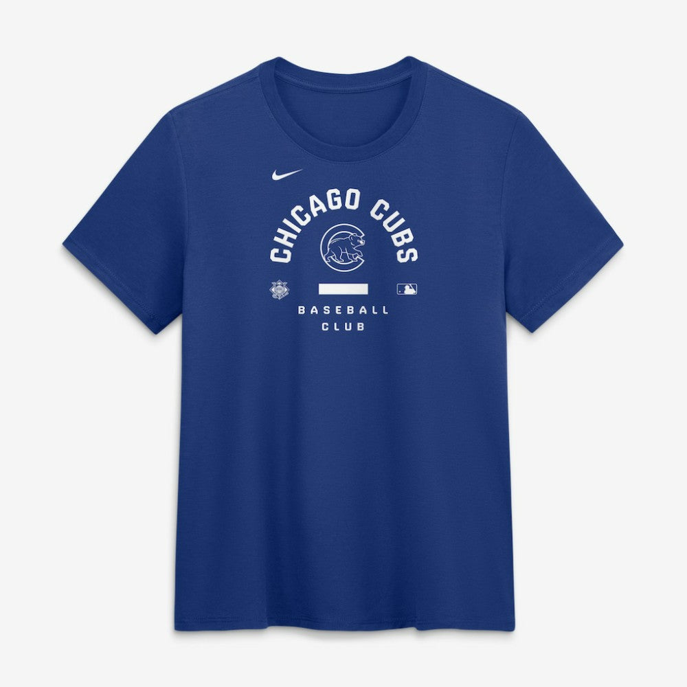 Chicago Cubs Nike Women's Authentic Collection Early Work Tri-Blend Dri-FIT T-Shirt Sale