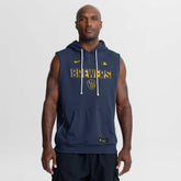 Milwaukee Brewers Nike Authentic Collection Standard Issue Dri-FIT Sleeveless Hoodie Clearance