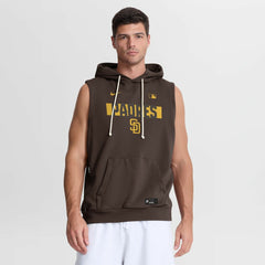 San Diego Padres Nike Authentic Collection Standard Issue Dri-FIT Sleeveless Hoodie Lifestyle