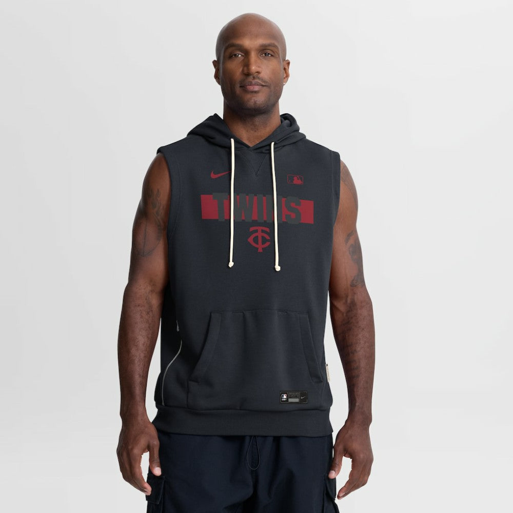 Minnesota Twins Nike Authentic Collection Standard Issue Dri-FIT Sleeveless Hoodie Near Me
