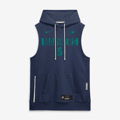 Seattle Mariners Nike Authentic Collection Standard Issue Dri-FIT Sleeveless Hoodie Clearance