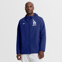 Los Angeles Dodgers Nike Authentic Collection Raglan Therma-FIT Full-Zip Hooded Jacket Online