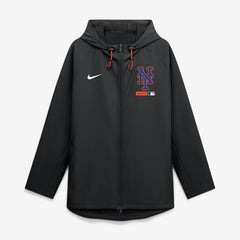 New York Mets Nike Authentic Collection Raglan Therma-FIT Full-Zip Hooded Jacket Clearance