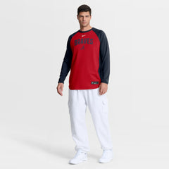 Atlanta Braves Nike Authentic Collection Raglan Dri-FIT Sweatshirt Online