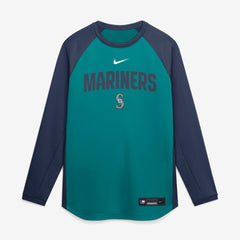Seattle Mariners Nike Authentic Collection Raglan Dri-FIT Sweatshirt for sale