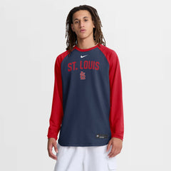 St. Louis Cardinals Nike Authentic Collection Raglan Dri-FIT Sweatshirt discount