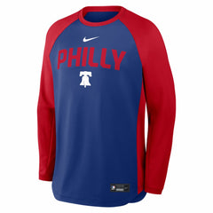 Philadelphia Phillies Nike Authentic Collection Raglan Dri-FIT Sweatshirt On Sale