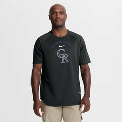 Colorado Rockies Nike Authentic Collection Batting Practice Pre-Game Raglan Dri-FIT Top Online