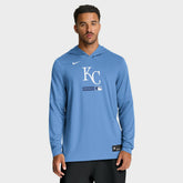 Kansas City Royals Nike Authentic Collection Dri-FIT Long Sleeve Hooded T-Shirt for sale