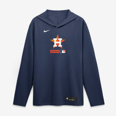 Houston Astros Nike Authentic Collection Dri-FIT Long Sleeve Hooded T-Shirt Lifestyle