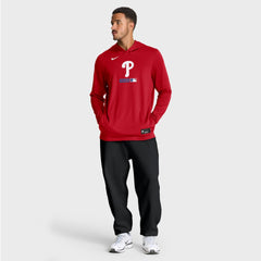 Philadelphia Phillies Nike Authentic Collection Dri-FIT Long Sleeve Hooded T-Shirt On Sale