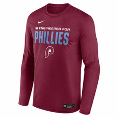 Philadelphia Phillies Nike Authentic Collection Legend Dri-FIT Long Sleeve T-Shirt discount