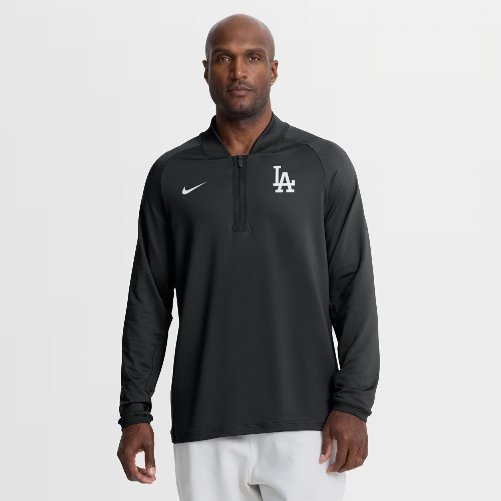 Los Angeles Dodgers Nike Authentic Collection Dri-FIT Raglan Half-Zip Pullover for sale