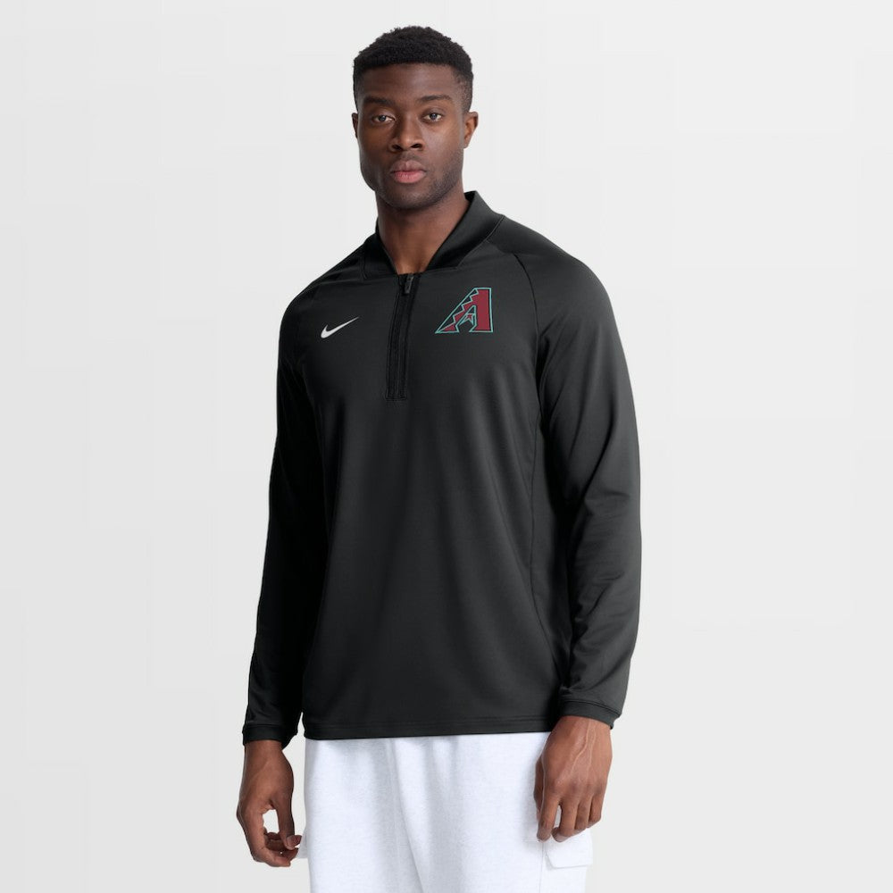Arizona Diamondbacks Nike Authentic Collection Dri-FIT Raglan Half-Zip Pullover Clearance