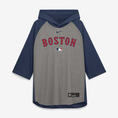 Boston Red Sox Nike Authentic Collection Flux Dri-FIT Raglan 3/4-Sleeve Hooded T-Shirt discount