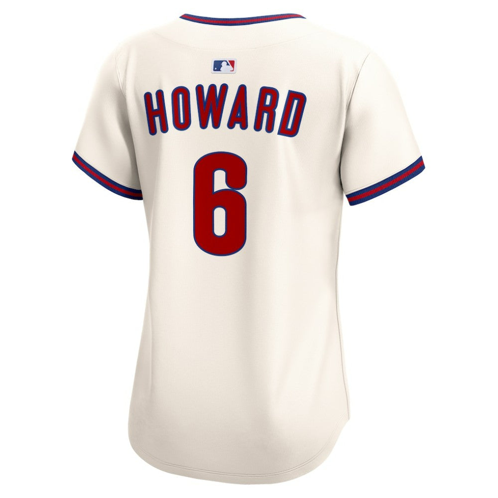 Ryan Howard Philadelphia Phillies Nike Women's Alternate 2 Limited Jersey – Cream | MLB Jerseys