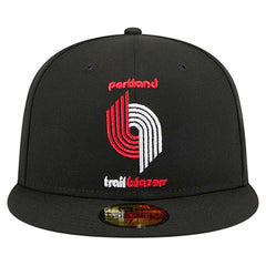 New Era - Portland Trail Blazers Core Logo 59FIFTY Fitted Hat - Black