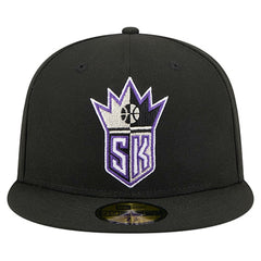 New Era - Sacramento Kings Core Logo 59FIFTY Fitted Hat - Black