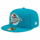 New Era - Detroit Pistons Core Logo 59FIFTY Fitted Hat - Teal
