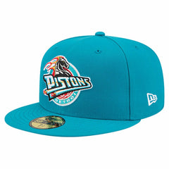 New Era - Detroit Pistons Core Logo 59FIFTY Fitted Hat - Teal