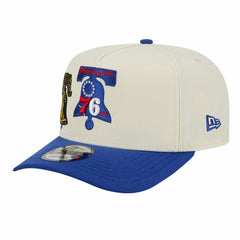 New Era - Philadelphia 76ers Illustrated Mascot 2-Toned Pre-Curved A-Frame 9FIFTY Adjustable Hat - Cream