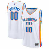 Fanatics - Oklahoma City Thunder Fast Break Custom Jersey - Association Edition - White