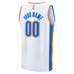 Fanatics - Oklahoma City Thunder Fast Break Custom Jersey - Association Edition - White
