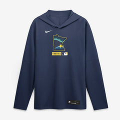 Minnesota Twins Nike City Connect Dri-FIT Long Sleeve Hooded T-Shirt Sale