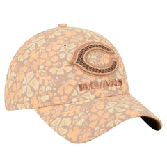 Chicago Bears New Era Women's Floral 9TWENTY Adjustable Hat Tan - NFL