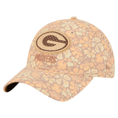 Green Bay Packers New Era Women's Floral 9TWENTY Adjustable Hat Tan - NFL