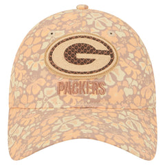 Green Bay Packers New Era Women's Floral 9TWENTY Adjustable Hat Tan - NFL