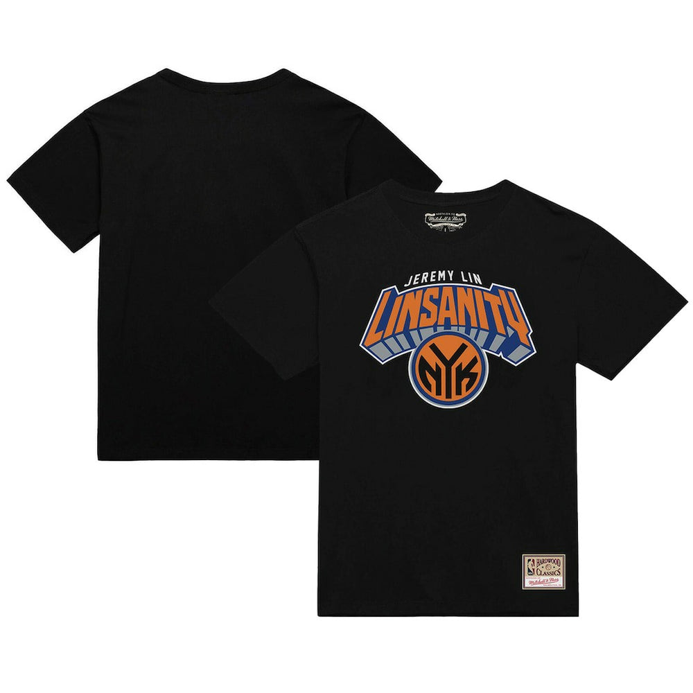 Mitchell & Ness - Jeremy Lin New York Knicks Linsanity Logo T-Shirt - Black