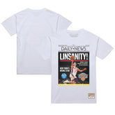 Mitchell & Ness - Jeremy Lin New York Knicks Newspaper T-Shirt - White