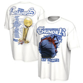 Nike - Oklahoma City Thunder Unisex 2025 NBA Finals Champions Celebration Parade Roster T-Shirt - White