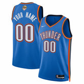 Nike - Oklahoma City Thunder Unisex 2025 NBA Finals Patch Custom Swingman Jersey - Blue - Icon Edition