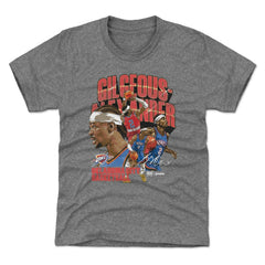 NBA - Shai Gilgeous-Alexander Oklahoma City Thunder 500 Level Youth Collage T-Shirt - Gray