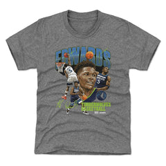 NBA - Anthony Edwards Minnesota Timberwolves 500 Level Youth Collage T-Shirt - Gray