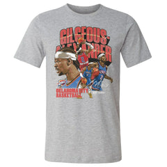 NBA - Shai Gilgeous-Alexander Oklahoma City Thunder 500 Level Collage T-Shirt - Heather Gray