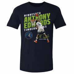 NBA - Anthony Edwards Minnesota Timberwolves 500 Level Slant T-Shirt - Navy