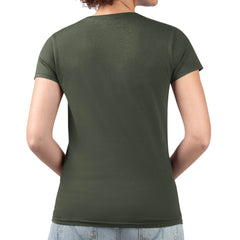 Green Bay Packers G-III 4Her by Carl Banks Women's Super-Slim Fit Lightweight Pinstripe Circle V-Neck T-Shirt Green - NFL