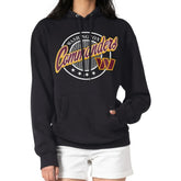 Washington Commanders G-III 4Her by Carl Banks Women's Pinstripe Circle Fleece Pullover Hoodie Black - NFL